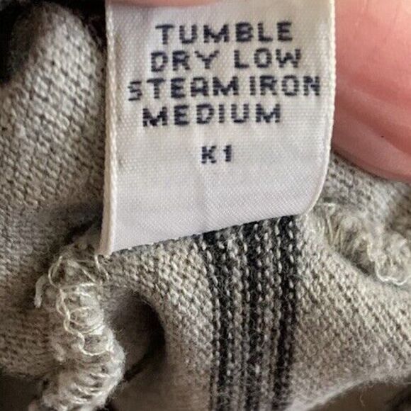 Polo Ralph Lauren Gray Striped Long Sleeve Polo Shirt‎ Men's XL Cotton - Picture 7 of 7